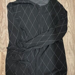 Belldini Black and Silver Knit Sweater